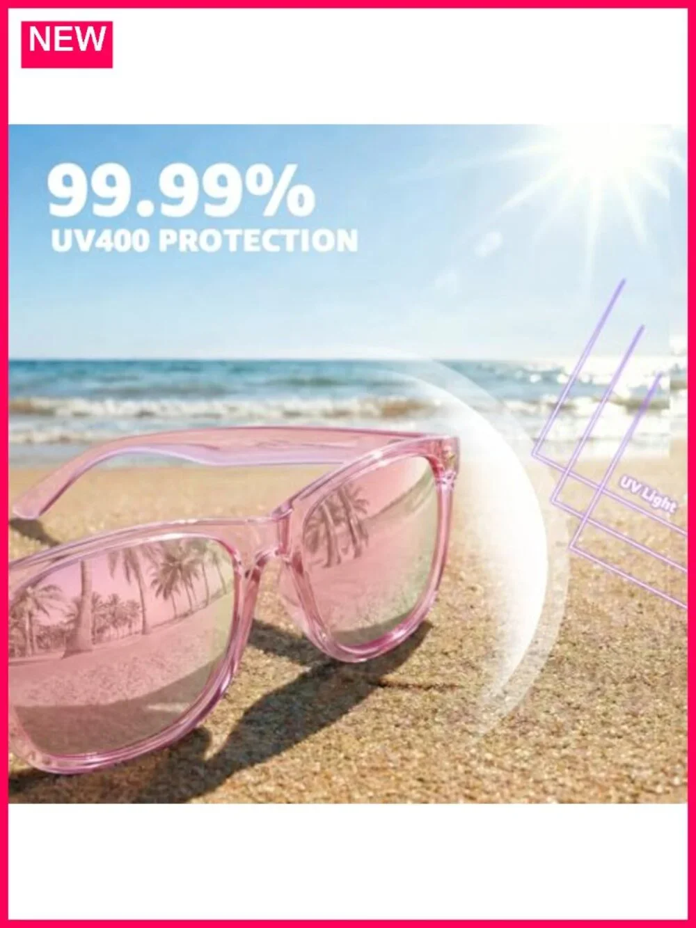 Women's Polarized Sunglasses UV400 Protection Mirrored Lens Square